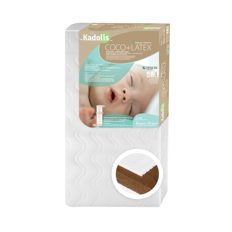 Matelas Bebe Coco Latex 60 X 1 Cm