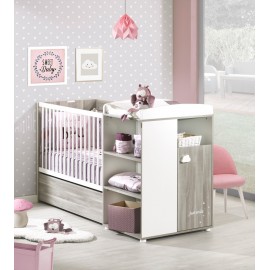 Lit évolutif enfant LIGNE NUAGE - blanc/gris, Chambre et rangement