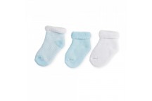 Lot de 3 paires de chaussettes bleu 0-3 mois