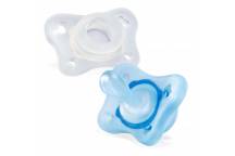 Lot de 2 sucettes mini soft 0-2M bleu