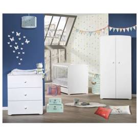 Lit bébé blanc 60x120 Basic - Le coin des petits