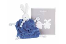 Doudou Lapin Bleu Océan