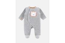 Pyjama Velours Gris 0 mois - Babou & Kendi