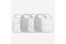 Lot de 5 Bavoirs Naissance - Milky Baby