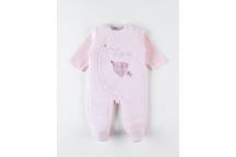 Little Birds Pyjama Dors Bien Rose/Ecru - 1M