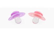 Lot De 2 Sucettes Violet/Rose 0-6M