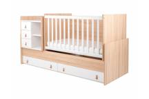 Lit Bébé Multifonctionnel en Bois Lorena