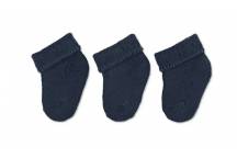 Lot de 3 Chaussettes Nouveau-Né Bleu Marine