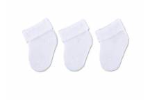 Lot de 3 Chaussettes Nouveau-Né Blanc