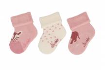 Lot de 3 Chaussettes Nouveau-Né Rose Clair