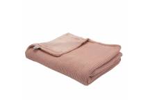 Couverture Tricot Vieux Rose Flanelle 75*100 CM