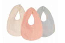 Lot De 3 Bavoirs 1er Age - Pastel Rose