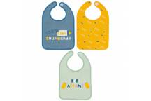 Lot de 3 Bavoirs 1er Age Bébé Gourmand