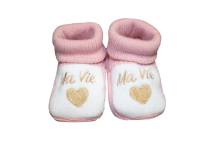 Chaussons Rose "Tu Ma Vie"