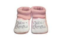 Chaussons Rose "Tu BB D'AMOUR"