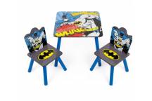 Ensemble De Table Batman En Bois +2 Chaises