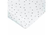 Drap-Housse Jersey Etoiles Gris 60*120 Cm