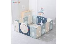 Aire de Jeu Espace Pliable 160*160 cm Bleu