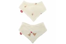 Lot de 2 Bavoirs Bandanas Maternity Love