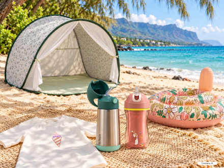 Plage et piscine avec bébé à La Réunion : les indispensables à emporter
